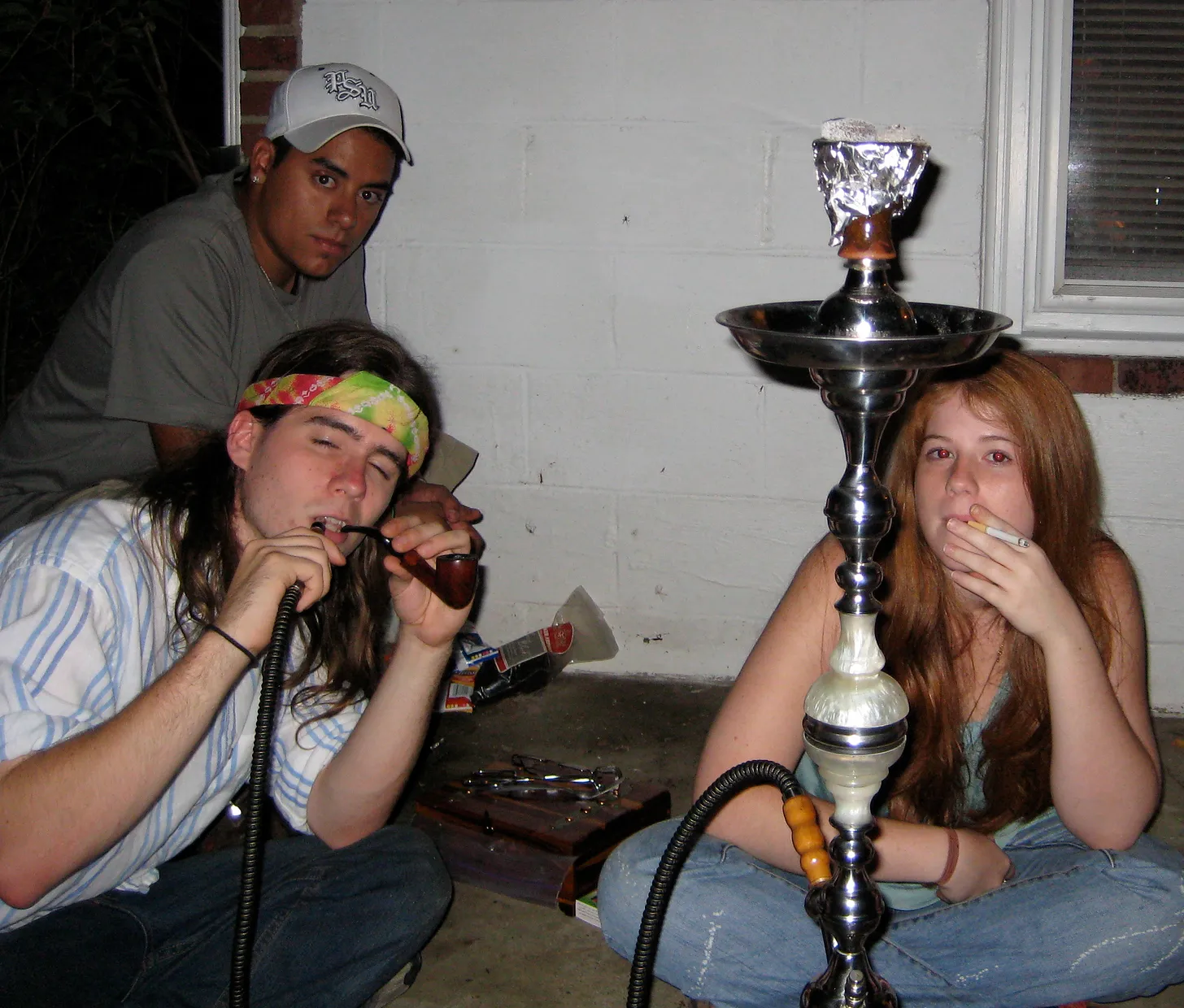 me simultaneously smoking a pipe and a hookah